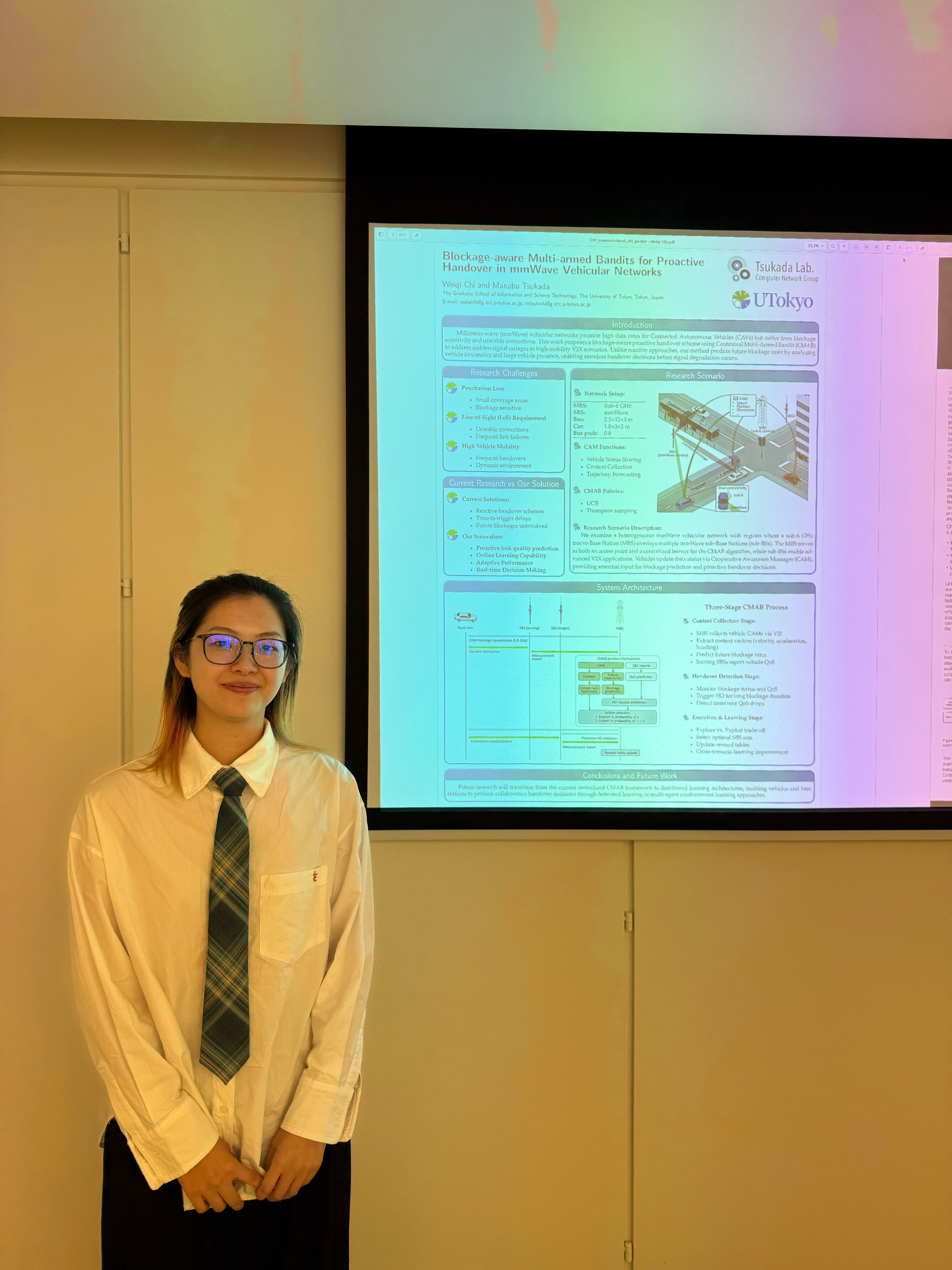 Presenting my poster at CIV Summer School
